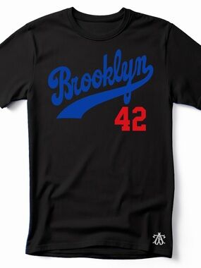Brooklyn Dodgers, Jackie Robinson Graphic T-Shirt | Adult & Kids Sizes